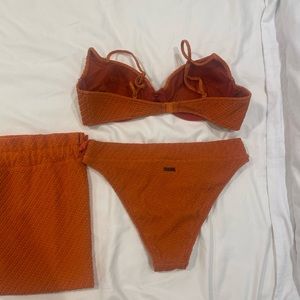 Triangl orange two piece bikini